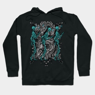 Three skeleton dancing Hoodie